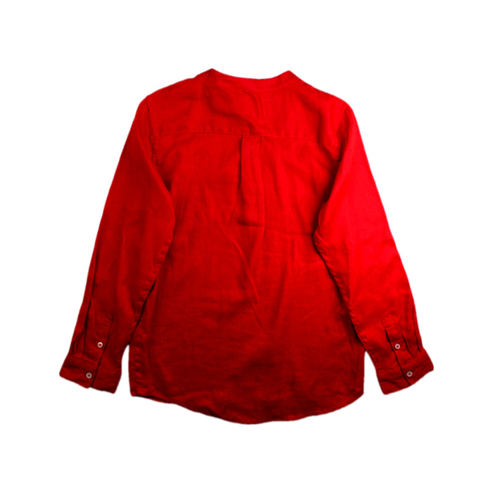 A Red Long Sleeve Shirts from Monoprix in size 10Y for boy. (Back View)