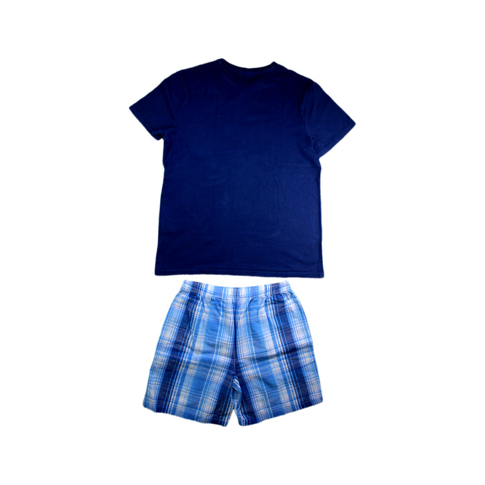 A Blue Pyjama Sets from Cyrillus in size 12Y for boy. (Back View)