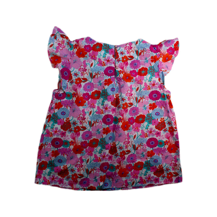 A Multicolour Sleeveless Tops from Jacadi in size 10Y for girl. (Back View)