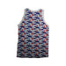 A White Sleeveless Shirts from Petit Bateau in size 12Y for boy. (Back View)