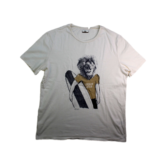 A White Short Sleeve T Shirts from IKKS in size 14Y for girl. (Front View)