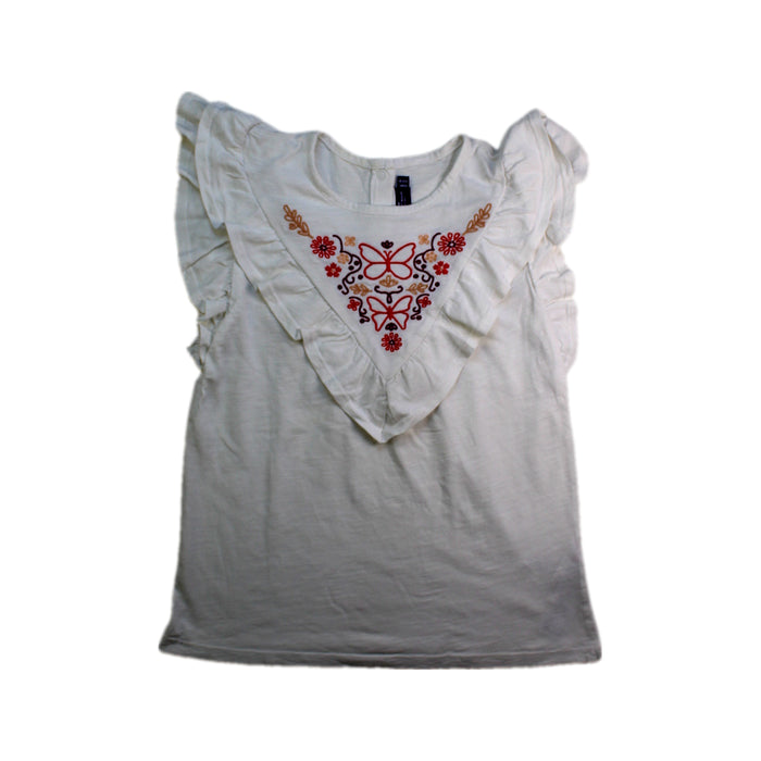 A White Sleeveless Tops from Sergent Major in size 10Y for girl. (Front View)