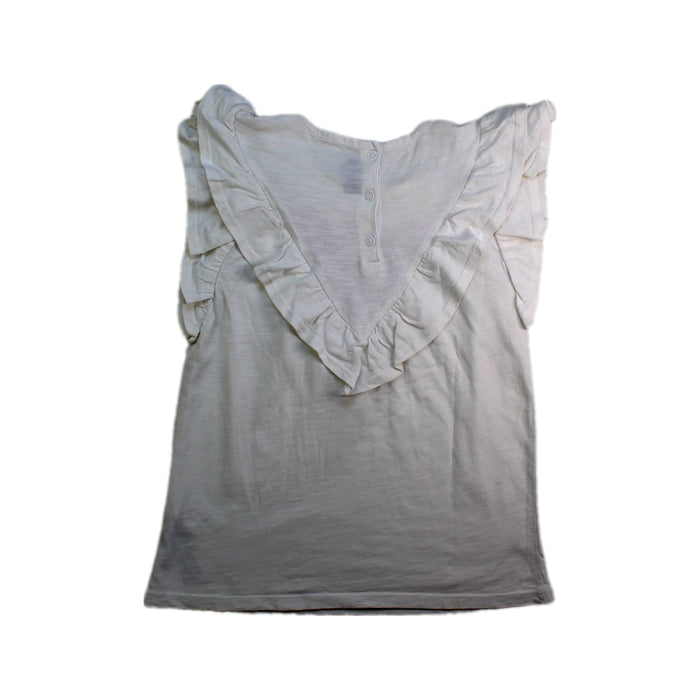 A White Sleeveless Tops from Sergent Major in size 10Y for girl. (Back View)
