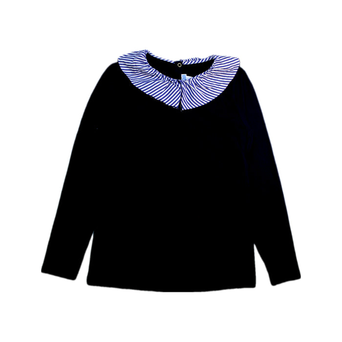 A Black Long Sleeve Tops from Jacadi in size 10Y for girl. (Front View)