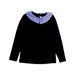 A Black Long Sleeve Tops from Jacadi in size 10Y for girl. (Front View)