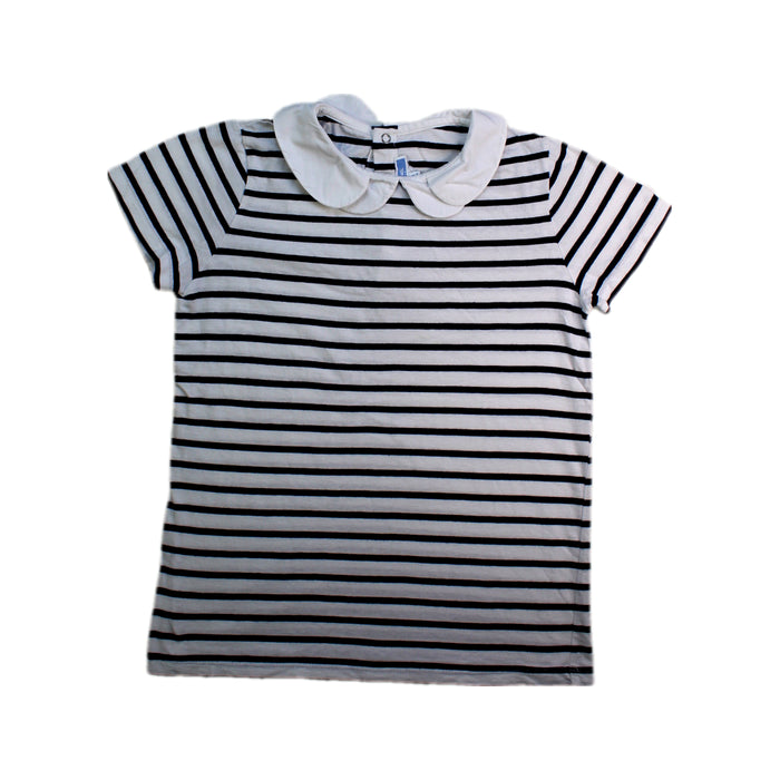 A White Short Sleeve Tops from Jacadi in size 10Y for girl. (Front View)