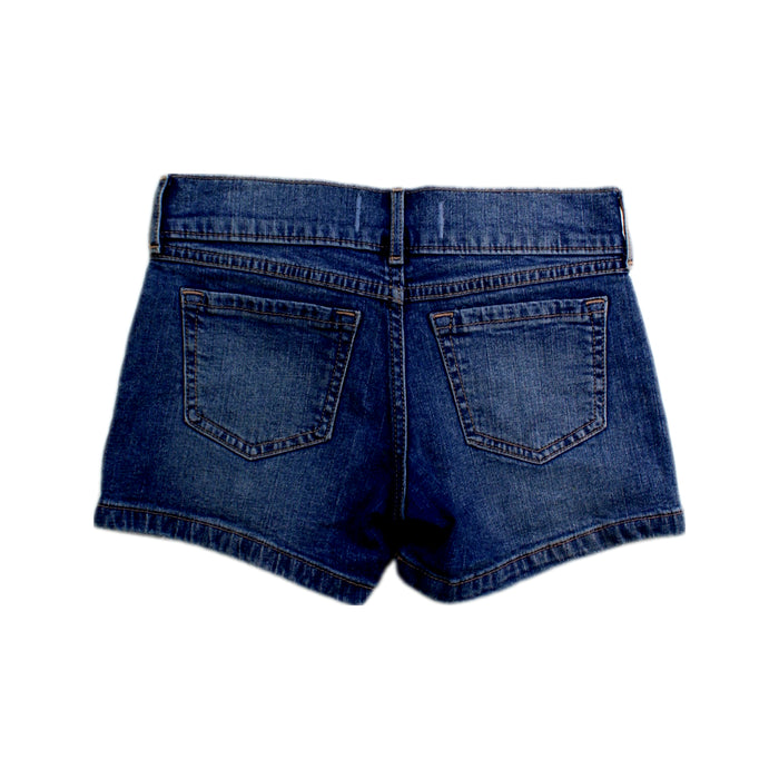 A Blue Shorts from Abercrombie & Fitch in size 9Y for girl. (Back View)