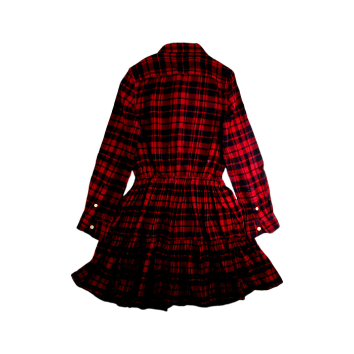 A Red Long Sleeve Dresses from Polo Ralph Lauren in size 8Y for girl. (Back View)