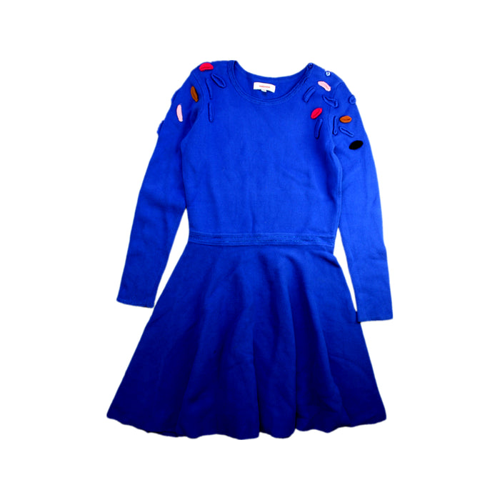 A Blue Long Sleeve Dresses from Catimini in size 10Y for girl. (Front View)