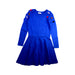A Blue Long Sleeve Dresses from Catimini in size 10Y for girl. (Front View)