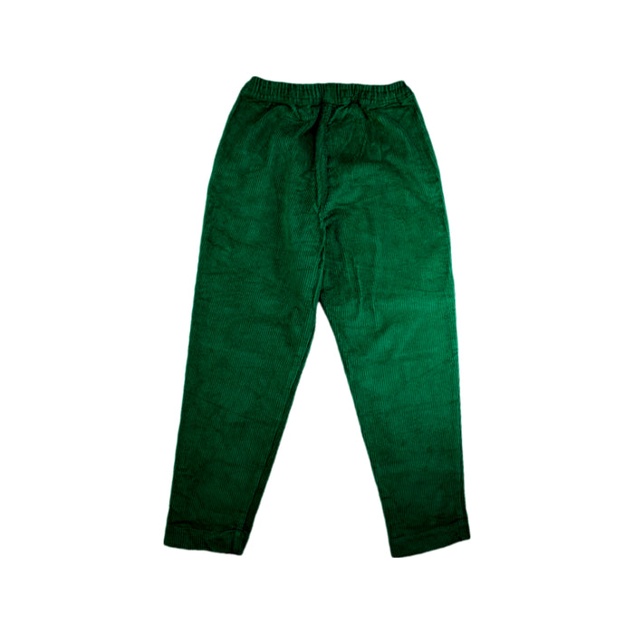 A Green Casual Pants from Petit Bateau in size 10Y for boy. (Back View)