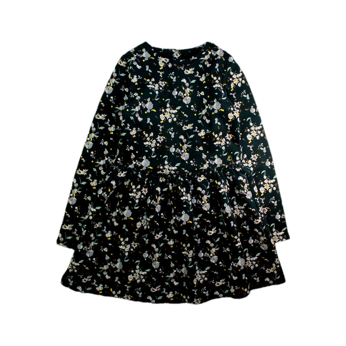 A Black Long Sleeve Dresses from Petit Bateau in size 10Y for girl. (Front View)