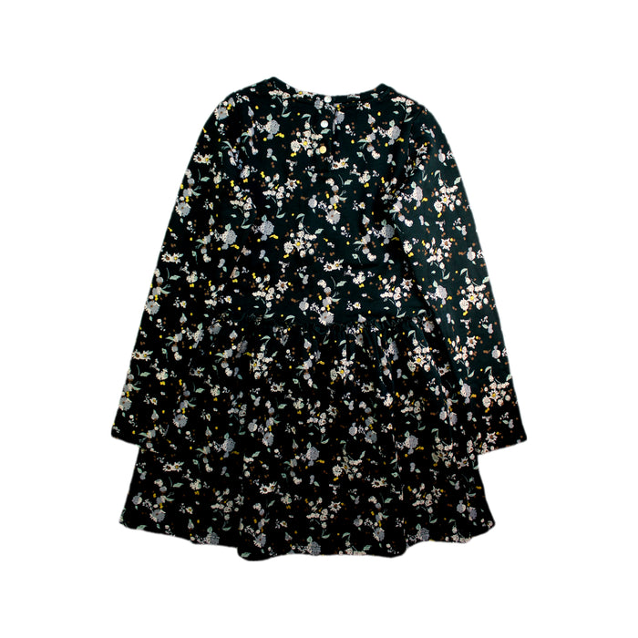 A Black Long Sleeve Dresses from Petit Bateau in size 10Y for girl. (Back View)