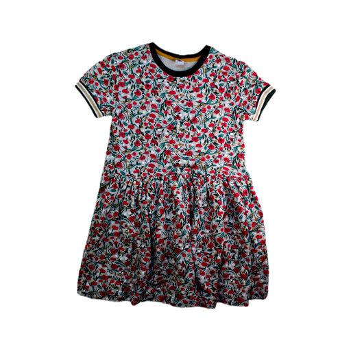 A Red Short Sleeve Dresses from Petit Bateau in size 12Y for girl. (Front View)