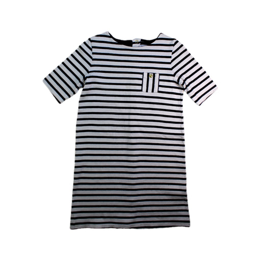 A Black Short Sleeve Dresses from Petit Bateau in size 10Y for girl. (Front View)