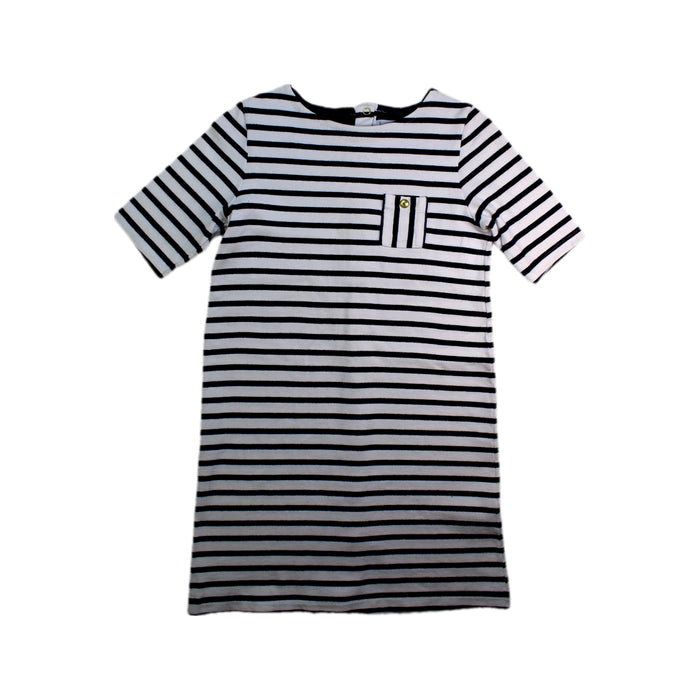 A Black Short Sleeve Dresses from Petit Bateau in size 10Y for girl. (Front View)