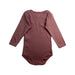 A Pink Long Sleeve Bodysuits from Petit Bateau in size 12-18M for girl. (Back View)