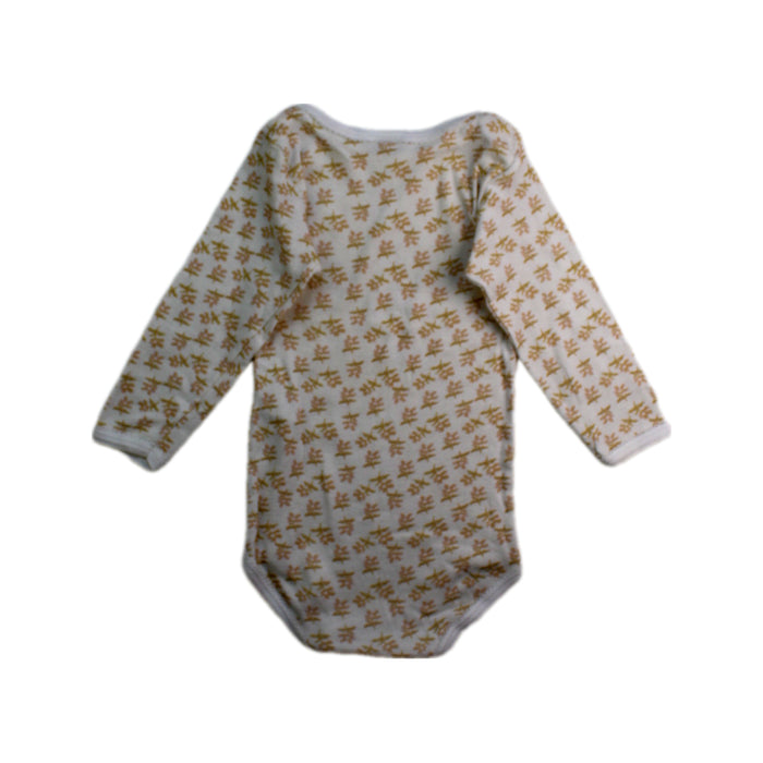 A White Long Sleeve Bodysuits from Petit Bateau in size 12-18M for girl. (Back View)