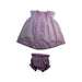 A Pink Dress Sets from MiBONBoN in size 3-6M for girl. (Back View)