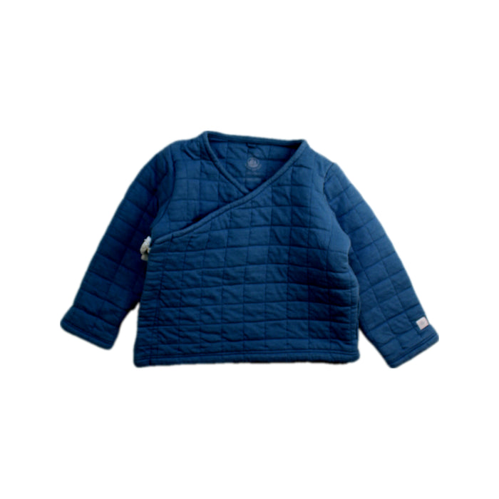 A Blue Puffer/Quilted Coats & Outerwear from Petit Bateau in size 12-18M for boy. (Front View)