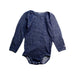 A Blue Long Sleeve Bodysuits from Petit Bateau in size 3T for boy. (Front View)