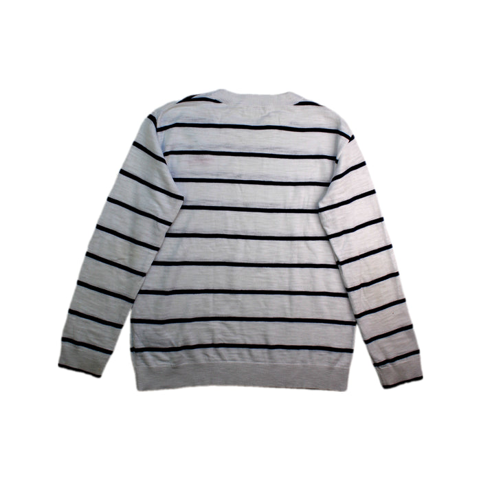 A White Crewneck Sweatshirts from Crewcuts in size 8Y for girl. (Back View)
