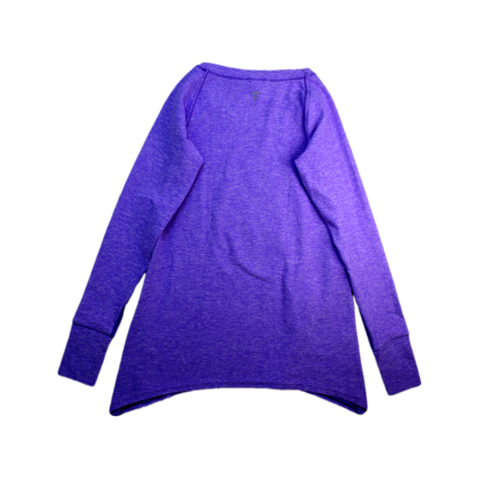 A Purple Long Sleeve Tops from Ivivva in size 7Y for girl. (Back View)