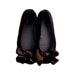 A Black Flats from Jacadi in size 7Y for girl. (Back View)