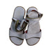 A White Sandals from Jacadi in size 7Y for girl. (Back View)