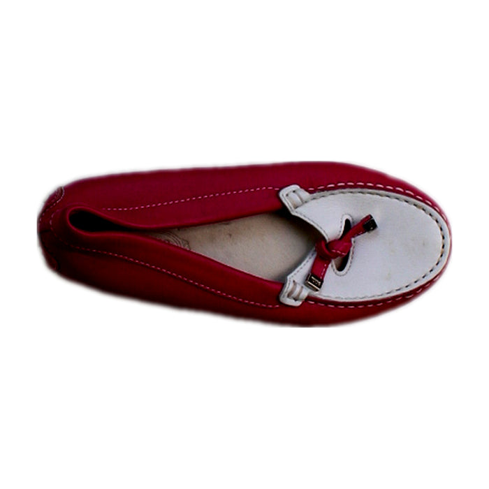 A Red Loafers & Moccasins from Tod’s in size 6T for girl. (Front View)