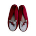 A Red Loafers & Moccasins from Tod’s in size 6T for girl. (Back View)