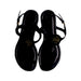 A Black Sandals from Tory Burch in size 11Y for girl. (Back View)
