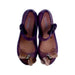 A Purple Flats from Mini Melissa in size 6T for girl. (Back View)