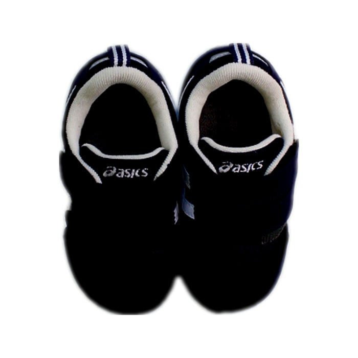A Black Sneakers from ASICS in size 3T for neutral. (Back View)