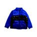A Blue Puffer/Quilted Jackets from Moncler in size 2T for boy. (Front View)
