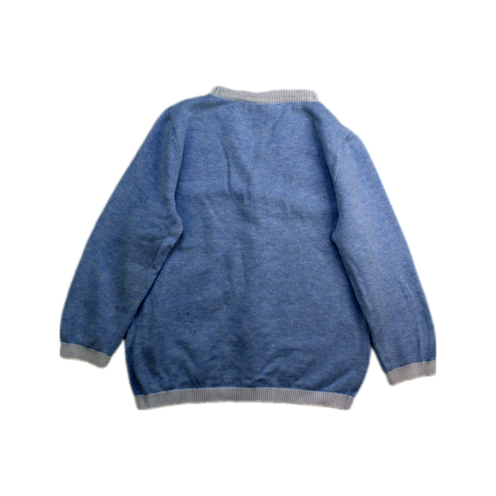 A Blue Cardigans from The Little White Company in size 18-24M for boy. (Back View)