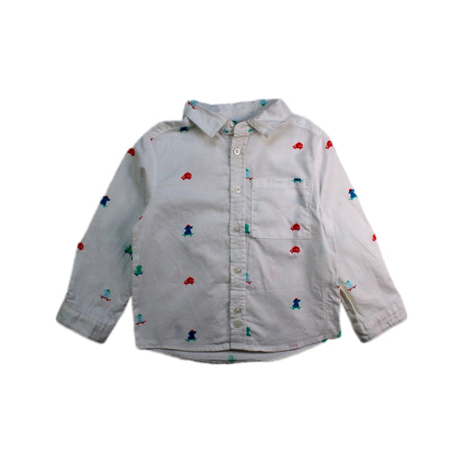 A White Long Sleeve Shirts from Jacadi in size 18-24M for boy. (Front View)