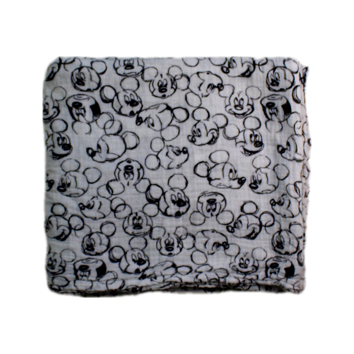 A Black Swaddles from Aden & Anais in size Newborn for neutral. (Back View)