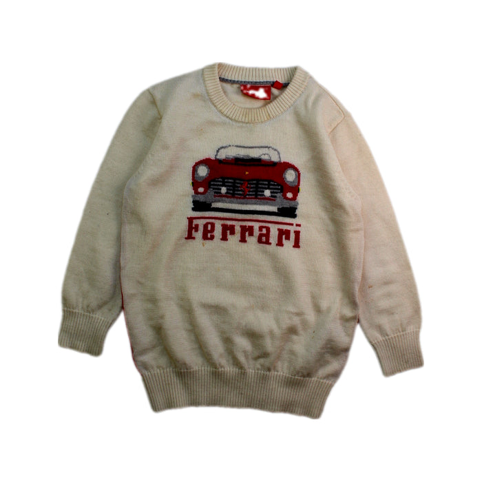 A Beige Knit Sweaters from Ferrari in size 2T for boy. (Front View)