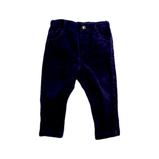 A Navy Casual Pants from Jojo Maman Bébé in size 12-18M for boy. (Front View)