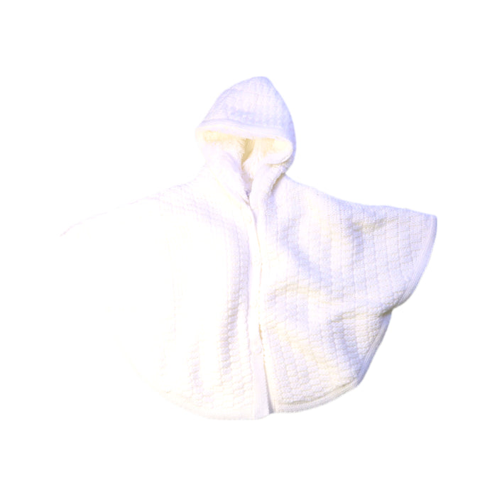 A White Bathrobes from Absorba in size 6-12M for girl. (Front View)