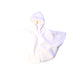 A White Bathrobes from Absorba in size 6-12M for girl. (Front View)