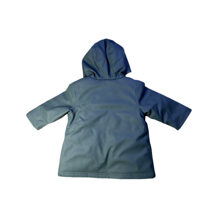 A Green Coats from Petit Bateau in size 3-6M for boy. (Back View)