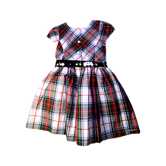 A Multicolour Short Sleeve Dresses from Polo Ralph Lauren in size 5T for girl. (Back View)