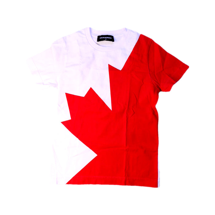 A Red Short Sleeve T Shirts from DSquared2 in size 4T for neutral. (Front View)