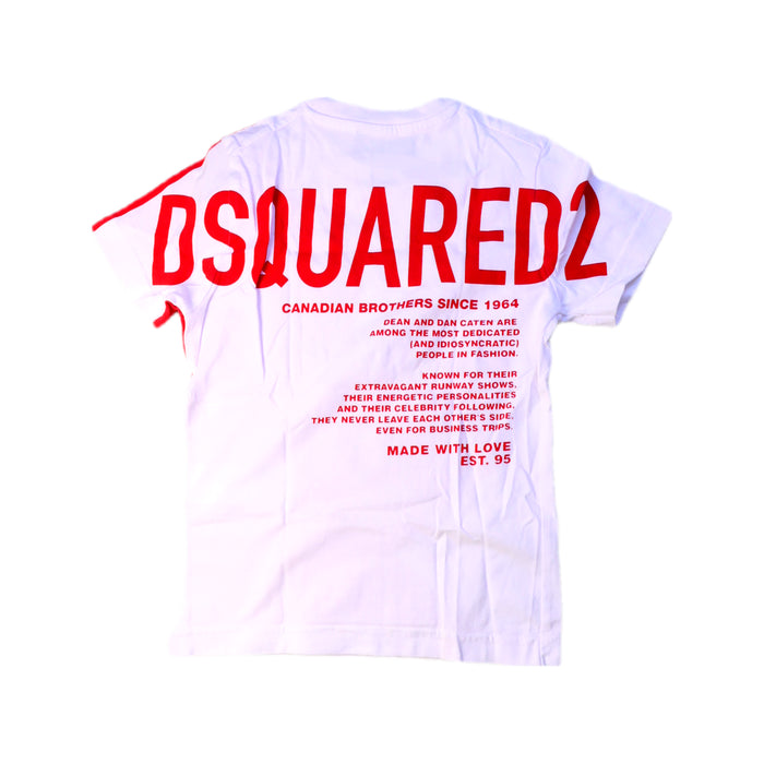 A Red Short Sleeve T Shirts from DSquared2 in size 4T for neutral. (Back View)