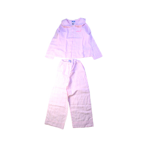 A Pink Pyjama Sets from Jacadi in size 6T for girl. (Front View)