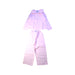 A Pink Pyjama Sets from Jacadi in size 6T for girl. (Front View)