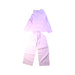 A Pink Pyjama Sets from Jacadi in size 6T for girl. (Back View)
