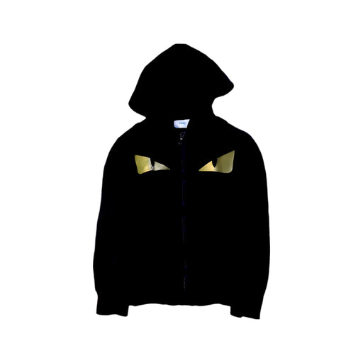A Black Hooded Sweatshirts from Fendi in size 6T for boy. (Front View)